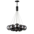 ET2 Burst Multi-Light Pendant in Black, featuring Steel and Glass construction, perfect for modern home decor.