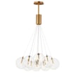 ET2 Burst Multi-Light Pendant in Gold, featuring Steel and Glass materials for a modern lighting solution.