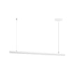 ET2 Continuum Linear Pendant in White finish, featuring sleek Acrylic and Aluminum design for modern lighting elegance.