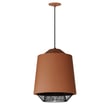 ET2 Phoenix Pendant light fixture in a Brick with Black finish, featuring a sleek, modern design crafted from Aluminum and Steel.