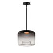 ET2 Bombona Pendant in Black Steel, modern lighting fixture for stylish home decor and ambiance enhancement.