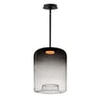 ET2 Bombona Pendant in Black Steel, modern lighting fixture enhancing contemporary home decor.