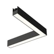 ET2 Continuum 90 Degree Corner Track Light in Black, made of durable aluminum, perfect for modern lighting solutions.