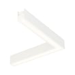 ET2 Continuum 90 Degree Corner Track Light in White Aluminum, perfect for modern lighting solutions and stylish home decor.