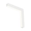 ET2 Continuum Wall to Ceiling Corner Track Light in White, Aluminum finish, perfect for modern interior lighting solutions.