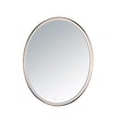 ET2 Oval LED Mirror with an Anodized Bronze finish, featuring a sleek steel frame and modern design, perfect for contemporary interiors.