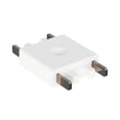 ET2 Continuum Track End to End Connector in White, made of durable PC material for seamless lighting solutions.