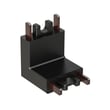 ET2 Continuum Track Wall to Ceiling Connector in Black PC material for seamless installation and modern design.