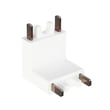 ET2 Continuum Track Wall to Ceiling Connector in White PC finish for seamless lighting integration.