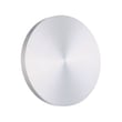 ET2 Alumilux Dish Outdoor Wall Sconce in Satin Aluminum, durable aluminum design for stylish outdoor lighting.