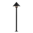 ET2 Alumilux Landscape Cone Path Light in Black Aluminum, perfect for enhancing outdoor spaces with stylish illumination.