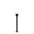 ET2 Alumilux Landscape Globe Path Light in Black Aluminum, perfect for illuminating outdoor pathways with style.