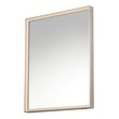ET2 Bevel LED Mirror in Satin Nickel finish, featuring aluminum, PC, and glass materials for a modern bathroom look.