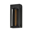 ET2 Brasilia Outdoor Wall Sconce in Black, featuring durable stainless steel for modern outdoor lighting elegance.
