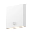 ET2 Brik Outdoor Wall Sconce in White, Aluminum finish, perfect for enhancing outdoor spaces with modern lighting.