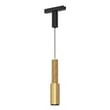 ET2 Continuum Track Handler Pendant in Natural Aged Brass, crafted from durable aluminum for stylish lighting solutions.