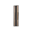 ET2 Interlace Outdoor Wall Sconce in Black with Aged Copper finish, featuring a sleek, modern design crafted from durable aluminum for stylish exterior lighting.