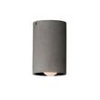 ET2 Pilar Outdoor Flush Mount in Greystone finish, featuring a sleek, modern design with a concrete and steel construction for outdoor lighting.