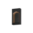 ET2 Brasilia Small Outdoor Sconce in Black, made of durable stainless steel, perfect for enhancing outdoor spaces.