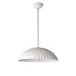 ET2 Basilica Pendant in Chalk White finish, crafted from steel and concrete, adding modern elegance to any space.