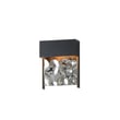 ET2 Coulee Outdoor Wall Sconce in Black, featuring durable stainless steel and glass for stylish outdoor lighting.