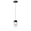 ET2 Highball Pendant light in a sleek Gunmetal finish, featuring a Steel frame with Polycarbonate and Glass elements for a modern aesthetic.
