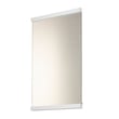 ET2 Luminance Lighted Mirror with a sleek, rectangular design, featuring a polished chrome frame and energy-efficient LED lighting.