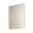 ET2 Luminance Lighted Mirror with a sleek Polished Chrome frame, featuring a rectangular shape and soft LED lighting for a modern bathroom setting.
