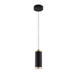 ET2 Cuff Pendant in Black with Gold finish, crafted from steel and polycarbonate, showcasing modern elegance.