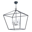 Maxim Lighting Abode Chandelier in Black with Polished Nickel finish, crafted from durable steel for elegant home decor.