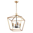 Maxim Lighting Abode Chandelier in Textured Black with Polished Nickel accents, 17.8" diameter, elegant modern design.