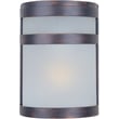 Maxim Lighting Arc Outdoor Wall Light in Oil Rubbed Bronze, featuring durable stainless steel for stylish outdoor illumination.