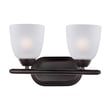 Maxim Lighting Axis Bathroom Vanity Light in Oil Rubbed Bronze, featuring durable steel and glass construction for elegant illumination.