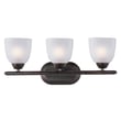 Maxim Lighting Axis Bathroom Vanity Light in Oil Rubbed Bronze, featuring durable steel and glass for a stylish bathroom upgrade.