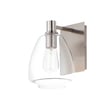 Maxim Lighting Babylon Wall Sconce in Satin Nickel, featuring a sleek steel design for modern home decor.