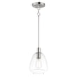 Maxim Lighting Babylon Pendant in Satin Nickel, featuring a sleek steel design for modern home decor.