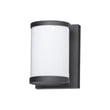 Maxim Lighting Barrel Outdoor Wall Light in Black Aluminum, perfect for enhancing outdoor spaces with modern elegance.