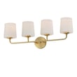 Maxim Lighting Bristol Bath Vanity Light in Satin Brass, featuring durable steel and glass for elegant bathroom illumination.