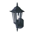 Maxim Lighting Builder Cast Outdoor Wall Lantern in Black Aluminum, perfect for enhancing outdoor spaces with stylish illumination.