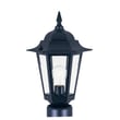 Maxim Lighting Builder Cast Outdoor Light Post in Black Aluminum, perfect for enhancing outdoor spaces with stylish illumination.
