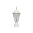 Maxim Lighting Builder Cast Outdoor Light Post in White Aluminum, perfect for enhancing outdoor spaces with elegant illumination.