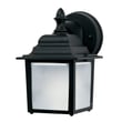 Maxim Lighting Builder Cast LED Outdoor Wall Light in Black Aluminum, perfect for enhancing outdoor spaces with modern elegance.