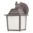 Maxim Lighting Builder Cast LED Outdoor Wall Light in Rust Patina, durable aluminum design for stylish outdoor illumination.