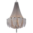 Maxim Lighting Chantilly Chandelier in Polished Nickel, elegant steel design for modern home decor.