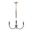 Maxim Lighting Charlton Chandelier in Black with Antique Brass finish, crafted from durable steel for elegant lighting.