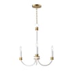 Maxim Lighting Charlton Chandelier in Weathered White with Gold Leaf, crafted from durable steel for elegant home decor.