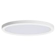 Maxim Lighting Chip Outdoor Round Flush Mount in White Steel, perfect for enhancing outdoor spaces with modern elegance.