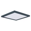 Maxim Lighting Chip Outdoor Square Flush Mount in Black Steel, perfect for enhancing outdoor spaces with modern elegance.