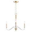 Maxim Lighting Clarion Chandelier in Chrome with Satin Brass finish, crafted from durable steel for modern elegance.