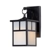 Maxim Lighting Coldwater Outdoor Wall Sconce in Black Aluminum, perfect for enhancing outdoor spaces with stylish illumination.